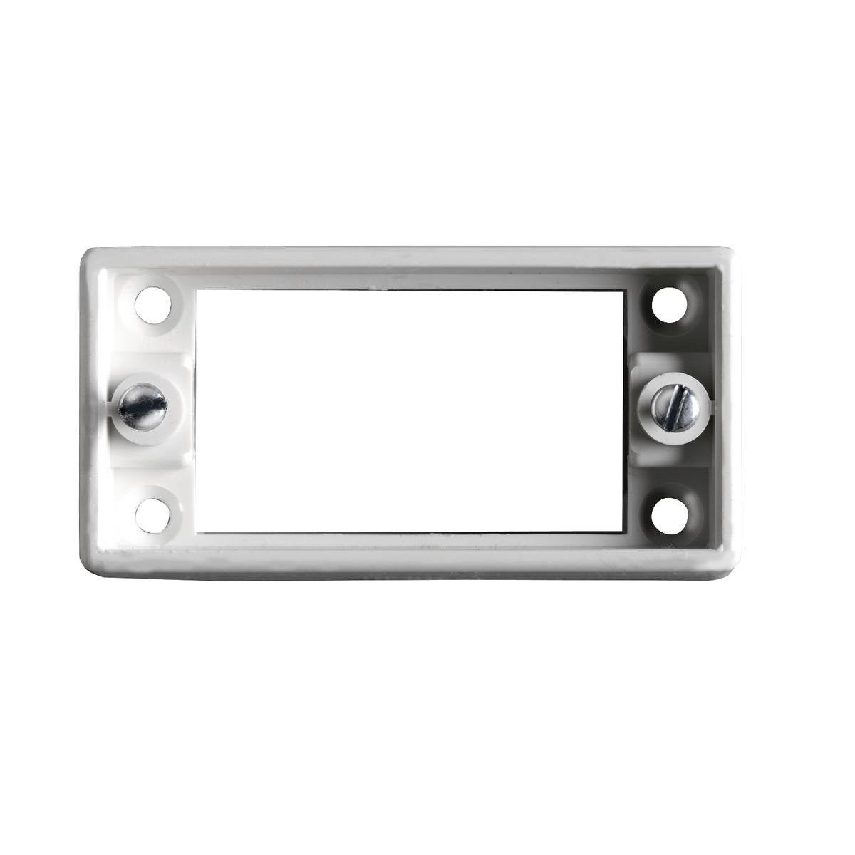 HPM Mounting Block - Architrave Switch - 25mm Deep - ABS Plastic - White
