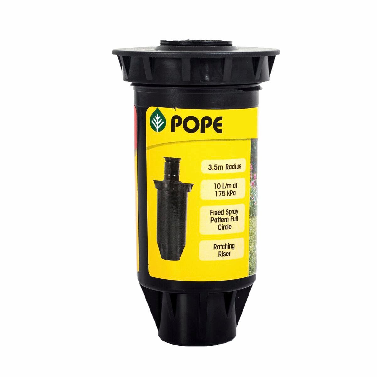 Pope 50mm Full Circle Master Pop Up Sprinkler - ABS Plastic - 3.5m Radius