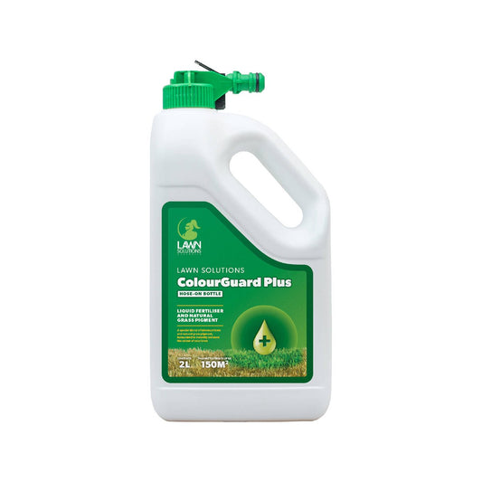 Lawn Solutions Australia Colourguard Plus Liquid Fertiliser 2L - Natural Grass Pigment - Year-Round Use - Auzzistore