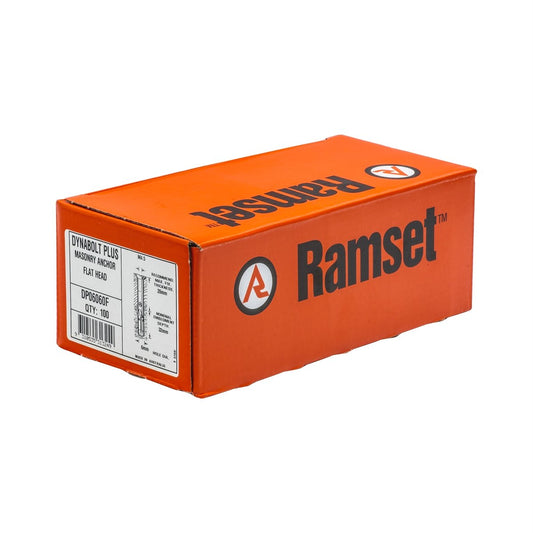 Ramset DynaBolt Plus Masonry Anchor - 6mm x 60mm - Carbon Steel - 100 Pack - Countersunk – view 2 - Auzzistore