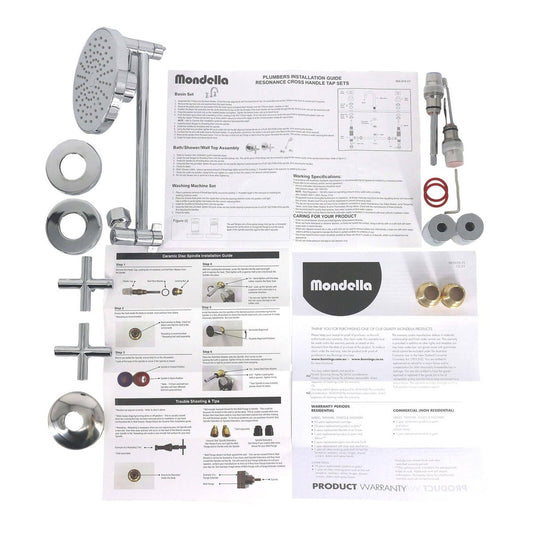 Mondella Chrome Shower Set - 3 Star 9L/min - All Directional - 210mm x 80mm x 165mm – view 2