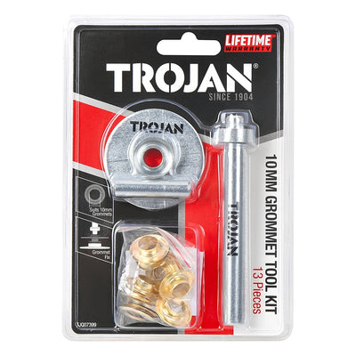 Trojan Grommet Tool Kit - 10mm - Includes Hole Cutter & Punch
