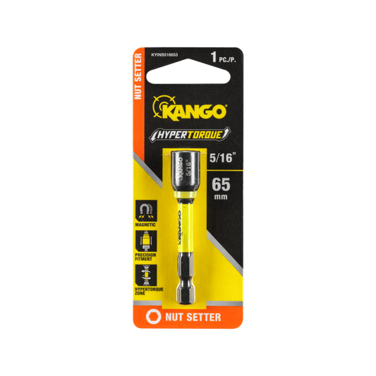 Kango 5/16" Hypertorque Impact Nut Setter - 65mm - High Torque, Precision Fit - Auzzistore