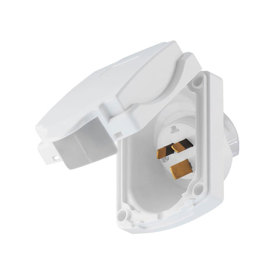 Deta Caravan Inlet - 15A - Polycarbonate - Weatherproof Flap - Auzzistore