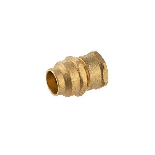 Brasshards 20fl x 20fi Brass Female Flared Compression Union - Lead Free - 34mm x 41mm x 31mm - WaterMark Approved - Auzzistore