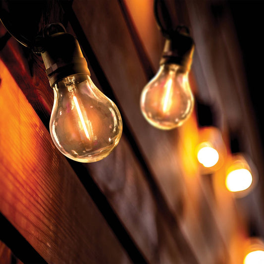 Lytworx 10 Warm White LED Connectable Party Lights 4.5m Glass Bulbs – view 2 - Auzzistore