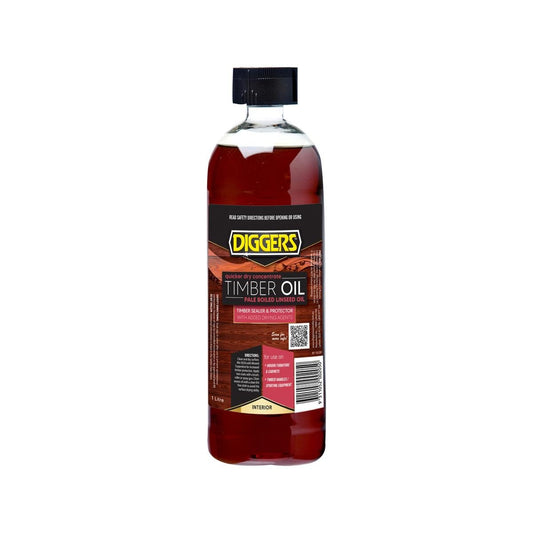 Diggers Timber Oil Quicker Dry Concentrate 1L Linseed Oil Sealer - Auzzistore