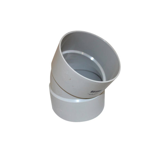 Holman 100mm PVC DWV Plain Bend F&F 30 Deg Grey Connection - Auzzistore