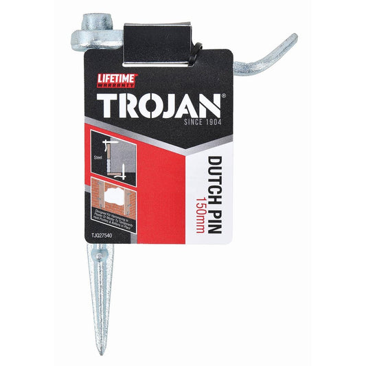 Trojan 12 Round Dutch Pin - 150mm Steel - Secure Profiles & Battens - Auzzistore