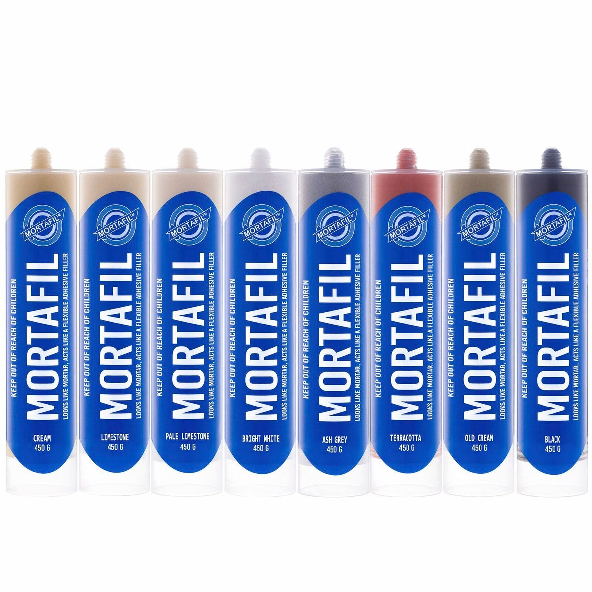 Mortafil Ash Grey Mortar 450g Polymer Based Flexible Filler