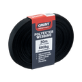 Grunt 25mm Black Poly Webbing 30m Strong Durable Lightweight