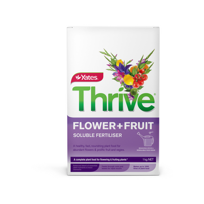 Yates Thrive Flower and Fruit Plant Food 1kg Soluble Fast-Acting