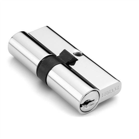 Lemaar Cylinder Lock - 70mm - Satin Chrome - Easy To Install - Auzzistore