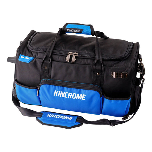 Kincrome 550mm Wheelie Duffle Bag - Heavy-Duty Polyester - 14 Pockets - Water-Resistant - Auzzistore