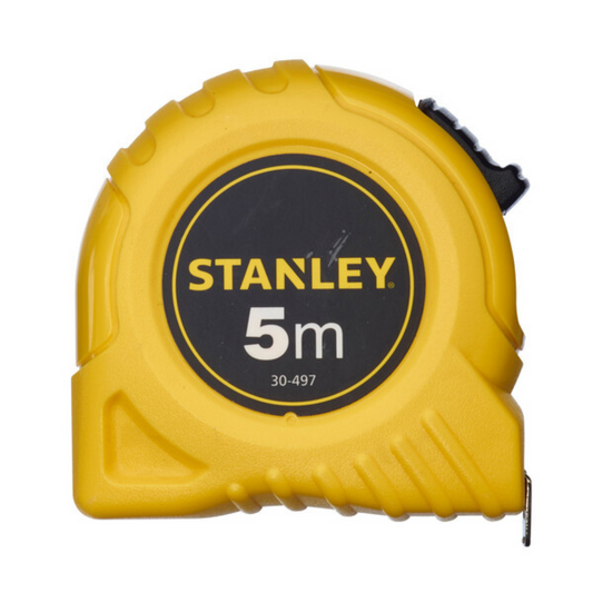 Stanley 5m Tape Measure - 19mm - Yellow - Durable Polymer Blade - Accurate Measurements – view 2 - Auzzistore