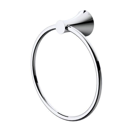 Caroma Elegance Towel Ring - Polished Chrome - 185mm Brass - Durable