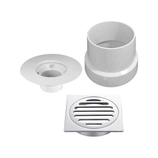Kinetic Puddle Flange Kit - 100mm - PVC/Brass - Drainage Solution – view 2 - Auzzistore