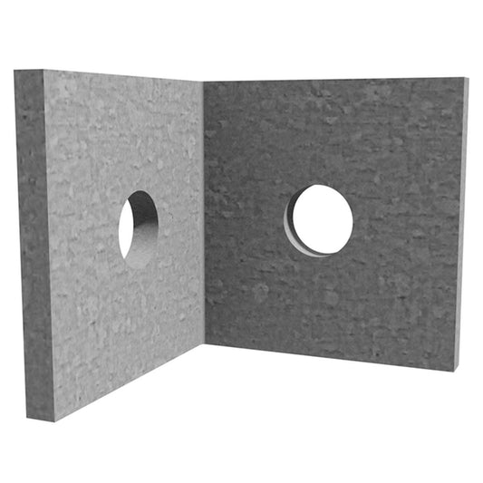 Dunnings Galvanised Angle Bracket 50mm x 50mm x 50mm 5mm Steel Heavy-Duty - Auzzistore