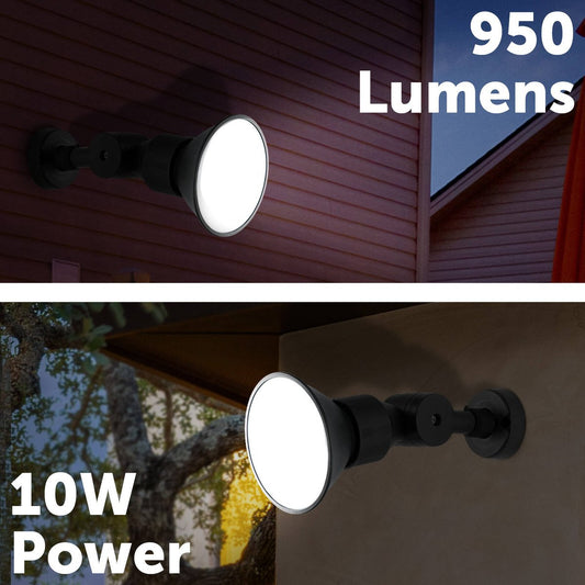 Arlec 10W LED Fixed Floodlight - 950 Lumens - IP44 Weather-Proof - Black & Grey – view 2