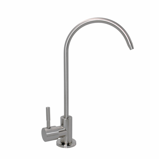 Stefani Brushed Nickel Finish Stainless Steel Water Filtration Tap - 130mm x 260mm - Lead Free - 360° Rotation - Auzzistore