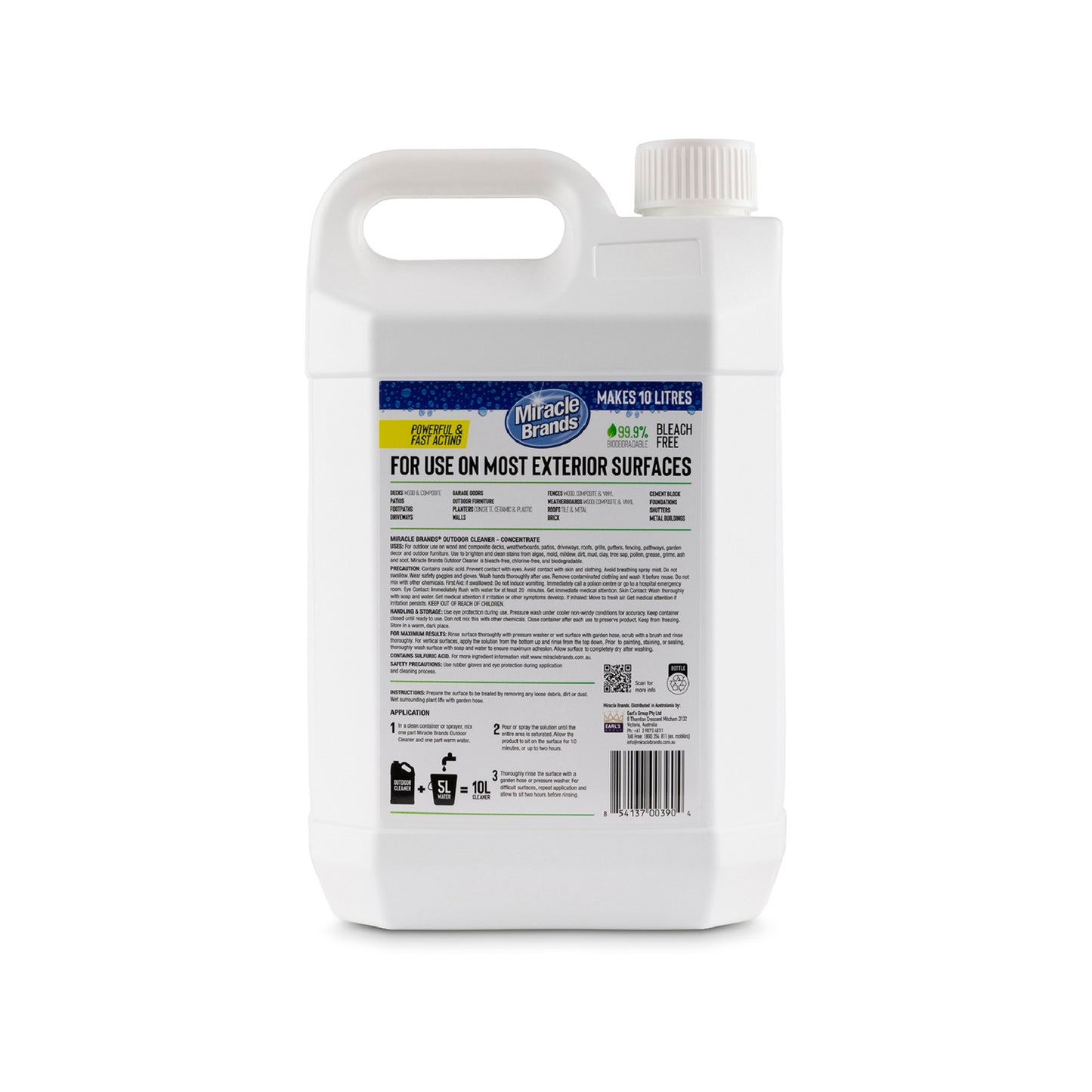 Miracle Brands 5L Outdoor Cleaner