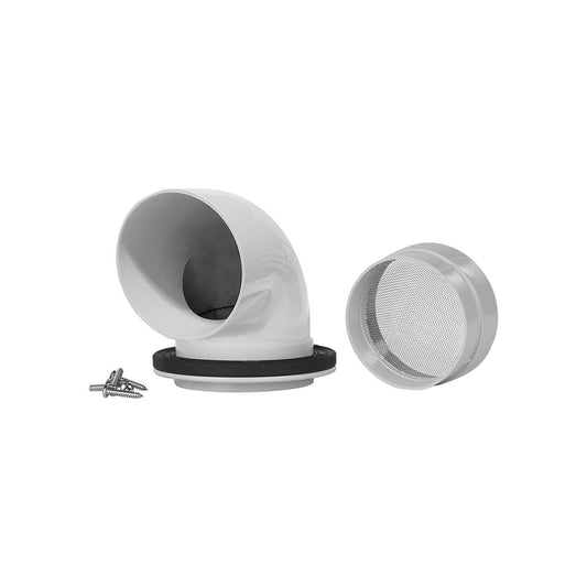Rain Harvesting 90mm Extra High Level Tank Overflow Kit - Grey - TATO65 - Auzzistore