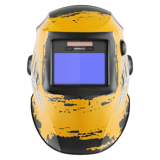 Bossweld Griz Variable Shade Welding Helmet - 100 x 60mm Viewing Area - Dual Shade 4-8 / 9-13 – view 2 - Auzzistore