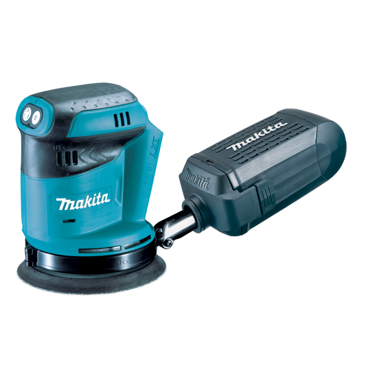 Makita 18V Random Orbital Sander DBO180Z - 123mm - Teal/Black - Compact Design
