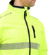 Citeco Yellow Hi Vis Soft Shell Jacket - Large - UPF 50+ - Fleece Lined
