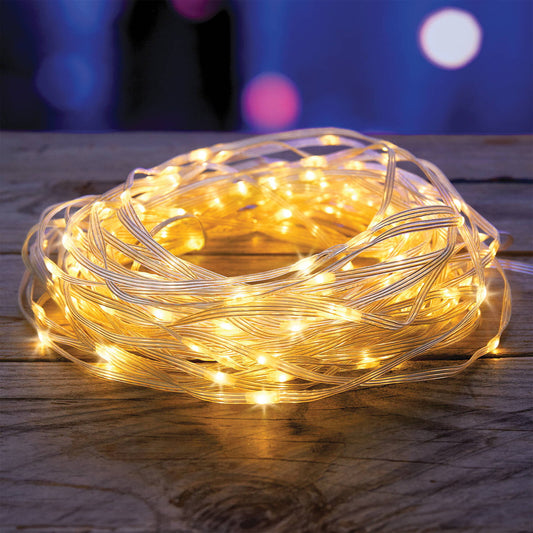 Lytworx Warm White Battery Operated Soft Wire Lights 100 Pack - 9.9m - Flexible Design - Indoor/Outdoor Use – view 2 - Auzzistore