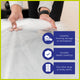 Packz 1 Seat Lounge Cover - 1950 x 1600mm - Clear - Reusable Protection