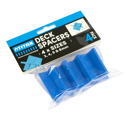 Titan Deck Spacers 4 Pack - Durable Plastic - 4 Sizes - Titan Blue - 141mm x 210mm x 63mm – view 2 - Auzzistore