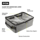 Ryobi Traxx Large Clear Top Canvas Bag - 340mm x 170mm x 460mm - Water-Resistant
