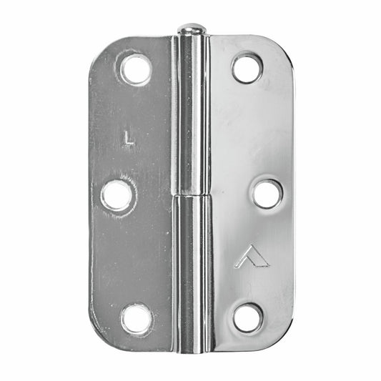 Pinnacle Lift Off Radius Hinge - 90mm - Chrome Plated - Right Hand