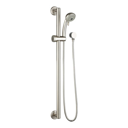 Evekare 32 x 900mm Grab Rail & 3 Function Shower - Brushed Nickel - Safety & Accessibility