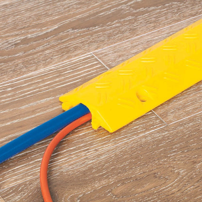 Stahl Heavy Duty Cable Cover 100mmx1m Pu Rubber Flexible Safety