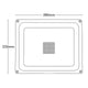 Brilliant 50W Grey Ranger III LED Panel Flood Light 285mm x 235mm