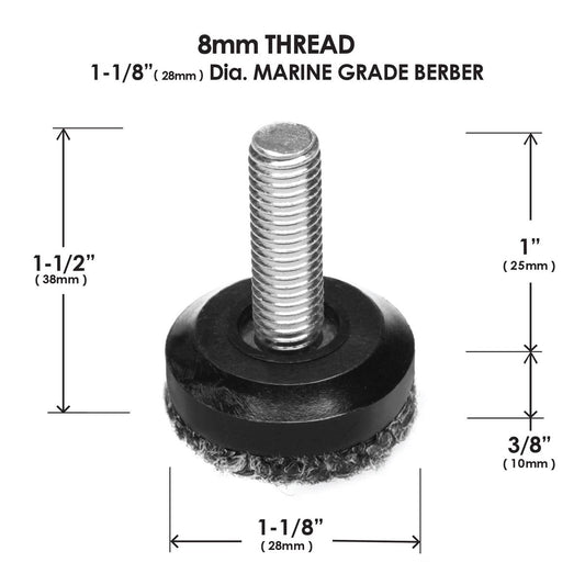 Slipstick Clear Outdoor Screw in Berber 28mm - Floor Protection - Weatherproof – view 2 - Auzzistore