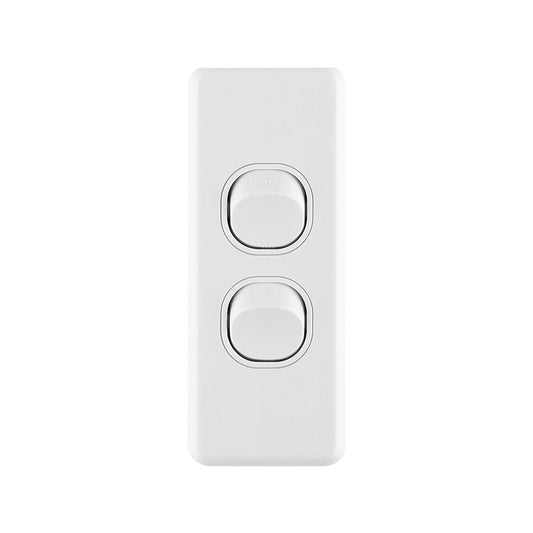 Deta Double Architrave Switch - 84mm Polycarbonate - Easy Fit - Auzzistore