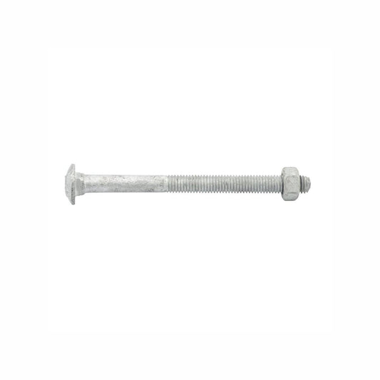 Zenith M8 x 100mm Hot Dipped Galvanised Cup Head Bolt and Nut Each - Auzzistore