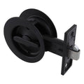 Gainsborough Circular Privacy Sliding Door Set - 70mm - Matt Black - Lockable