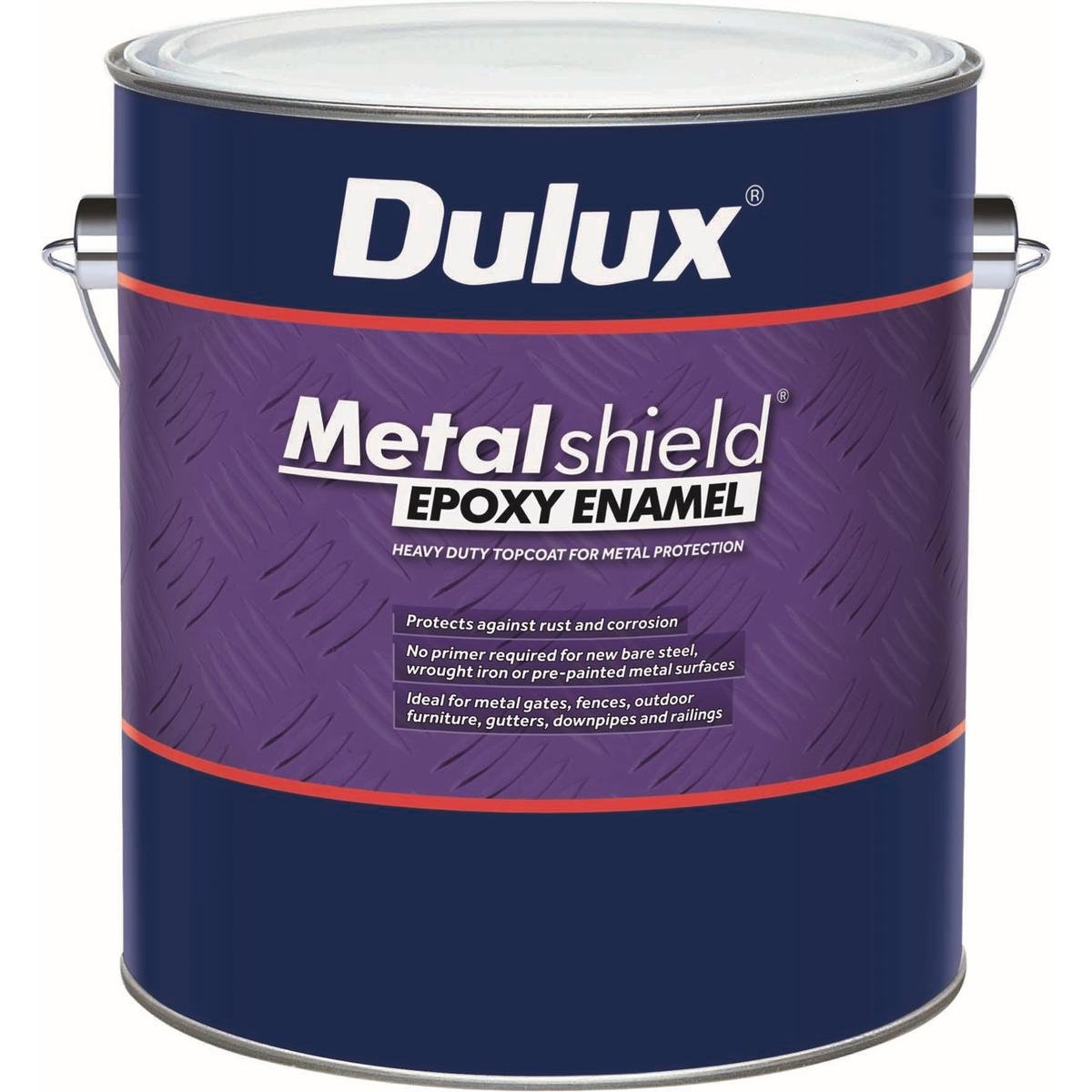 Dulux Metalshield Epoxy Enamel 500ml Flat White Durable Finish