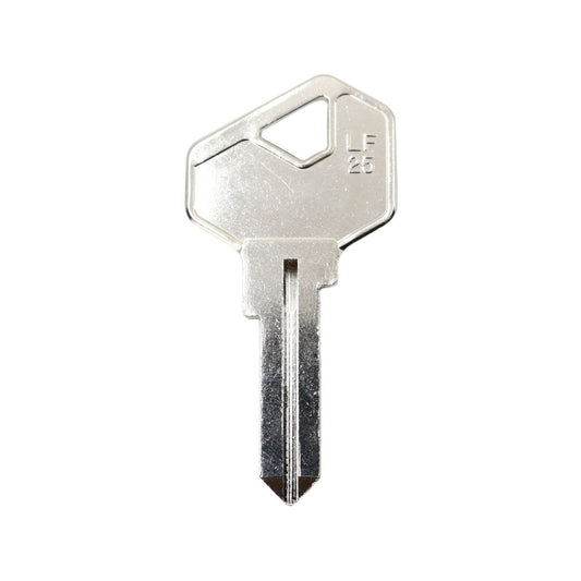 Ehi LF25 Silver Blank Key - Nickel Plated Brass - Key Duplication Service - Auzzistore