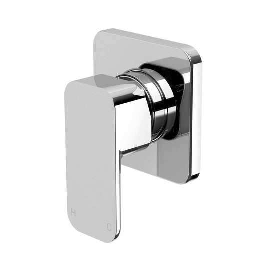 Mondella Chrome Overture Shower Wall Mixer - 75mm x 140mm x 195mm - Lead Free