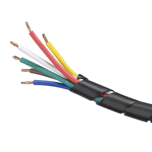 Narva Black Spiral Wrap - 10m x 6mm - Flexible Cable Protection - Auzzistore