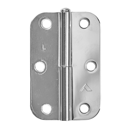 Pinnacle Lift Off Radius Hinge - 90mm - Chrome Plated - Right Hand - 20 Pack - Auzzistore
