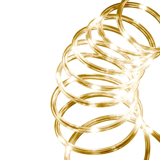 Arlec 10m Warm White Solar Powered Thin LED Rope Light - 100 LEDs - Auzzistore