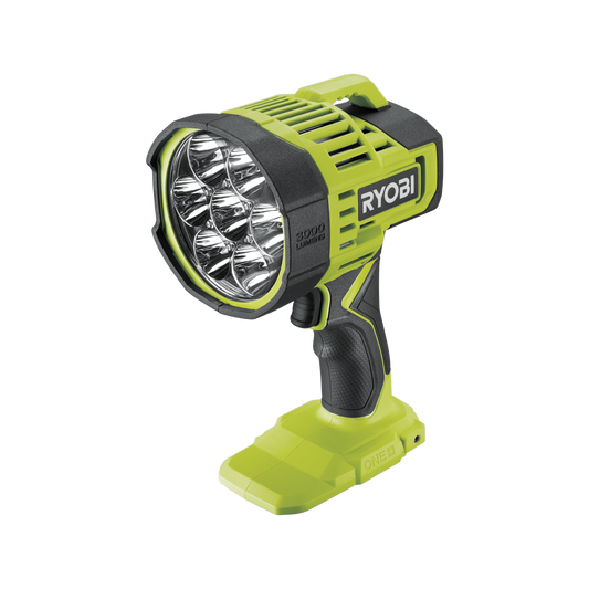 Ryobi LED Spotlight - 600m - Tool Only - 3 Brightness Modes