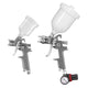 Ozito 3 Piece Gravity Feed Air Spray Gun Kit 1.4mm Metal Efficient Finish