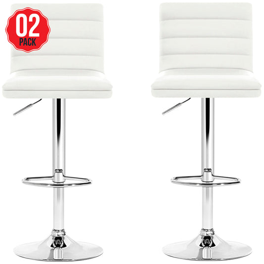 Artiss Arne Barstool White 2 Pack - Auzzistore